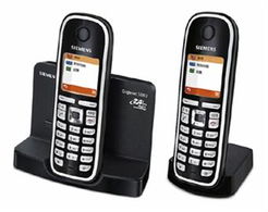 西門子S880無繩電話機套裝 黑白雙色經(jīng)典，高效辦公首選